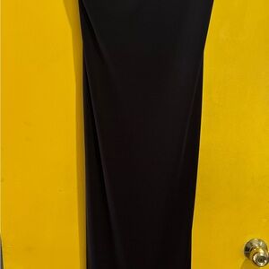 Saks Fifth Avenue Black Strapless Dress